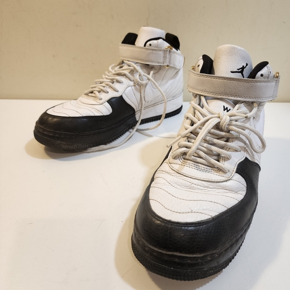 Nike  Fusion Jordan Fusion 12 White And Black The Best Of Both Worlds Size 11.5 - Picture 5 of 15